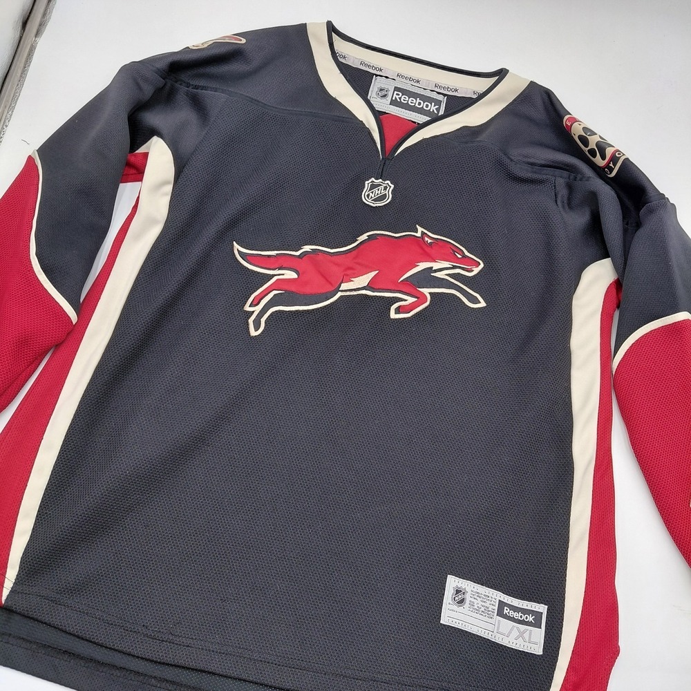 Rare NHL Youth L/XL Reebok Arizona Coyotes Running "Fox" Alt Hockey Jersey AZ